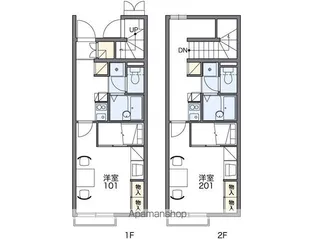 レオパレスヴィクトワールⅠ【1階】の間取り