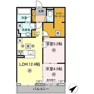 アミティエY【1階】の間取り