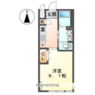 プリムール【205号室】の間取り