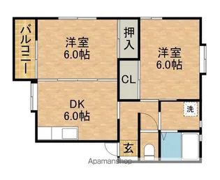 ソフィアみやび【1階】の間取り