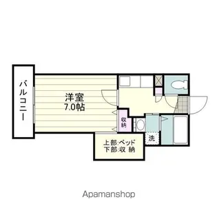 COSUMO UEARATA【7階】の間取り