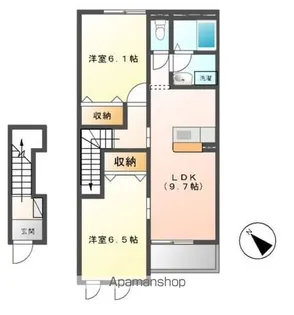 フォンテーヌ【2階】の間取り