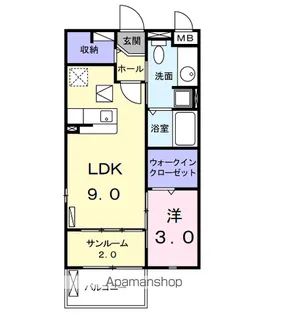 シュティル ブリーゼ【1階】の間取り