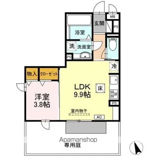 シュエット【1階】の間取り