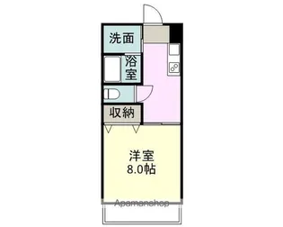 WHITE LOTUS【101号室】の間取り