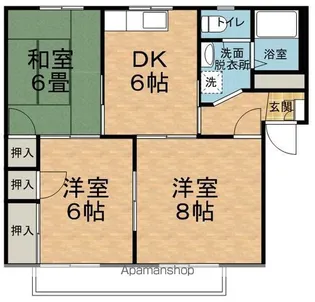 ジョイフルタウン【2階】の間取り
