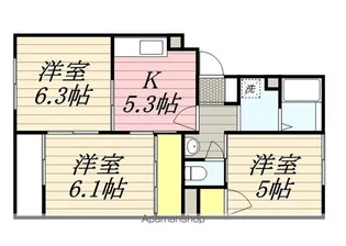 横浜上郷ハイツ【203号室】の間取り