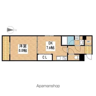 ENCHANTE 泉【8階】の間取り