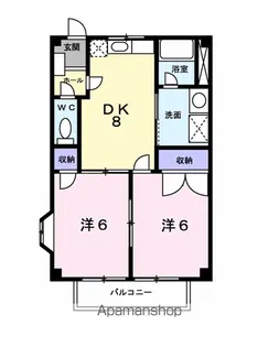 トレジャー1号館【1階】の間取り