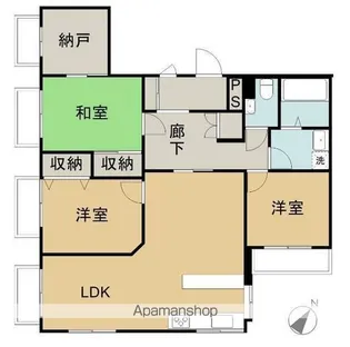 三恵コーポ【301号室】の間取り