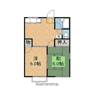 グランデュール鉢形台【201号室】の間取り