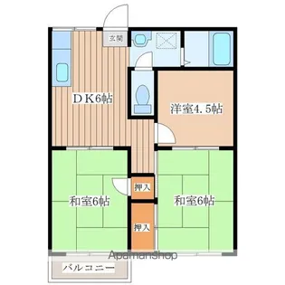 フレグランス北根【2階】の間取り