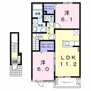 サンエスコート【203号室】の間取り
