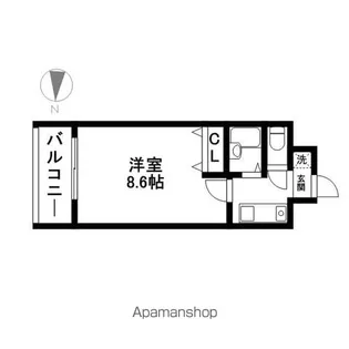 THE GLADE RESIDENCE EAST【8階】の間取り
