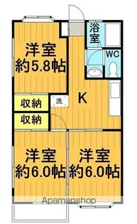 メゾン・ド・ワルツ【203号室】の間取り