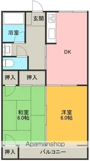 平成ハイツ1号館【205号室】の間取り