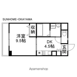 コザックス【5階】の間取り
