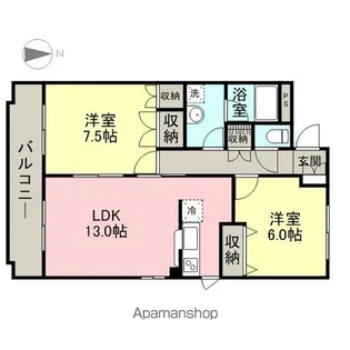 スタフィリア【301号室】の間取り
