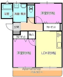 エーデルワイス【201号室】の間取り