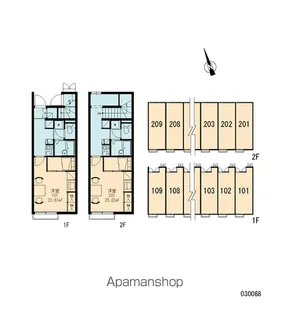 レオパレスEIGER【201号室】の間取り