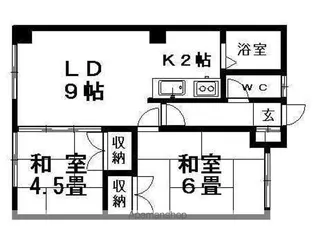 ヴォラハイツ【202号室】の間取り