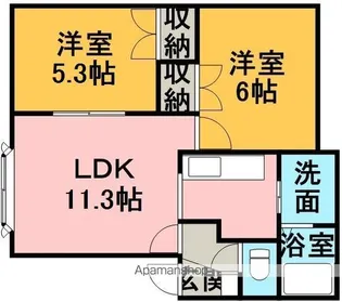 パルテール83【2階】の間取り