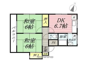 サンハイツ白幡【301号室】の間取り