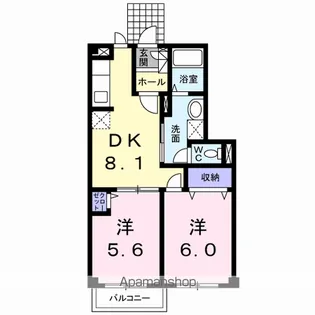 サンライズ瑞樹 A【1階】の間取り