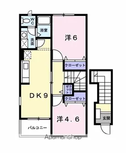 メゾン リヴァージュ【2階】の間取り