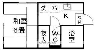 コーポ青葉【201号室】の間取り