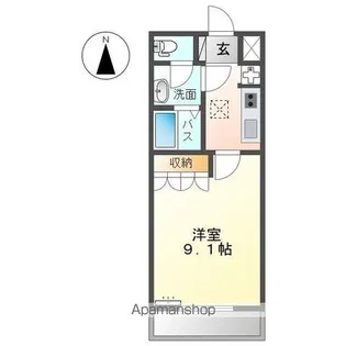 グリーンヒルズ【1階】の間取り