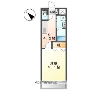 アビランス・K【2階】の間取り