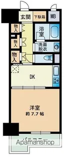 グランディール大濠【8階】の間取り