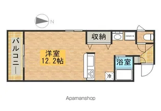 サンライフ鴨江【1階】の間取り