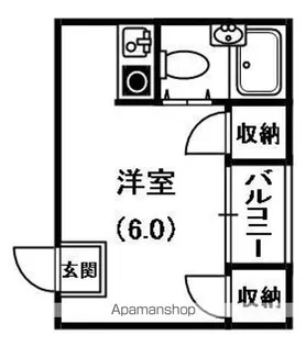 ウイング岸田【2階】の間取り