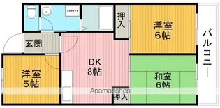 西谷第2ハイツ【1階】の間取り