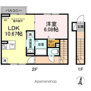 セレスティア北小岩【2階】の間取り