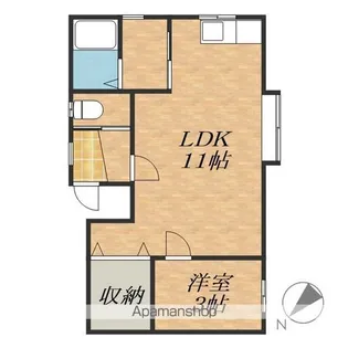 M・KハイツA【1階】の間取り