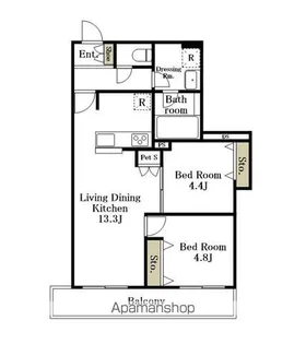 ルピナス【2階】の間取り