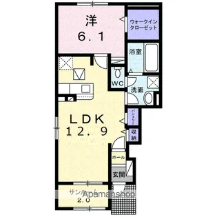 サニーヒルⅡ【1階】の間取り
