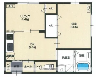 ペリドートB棟【2階】の間取り