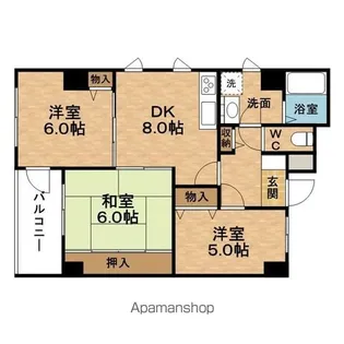 ロベリア弐番館【504号室】の間取り
