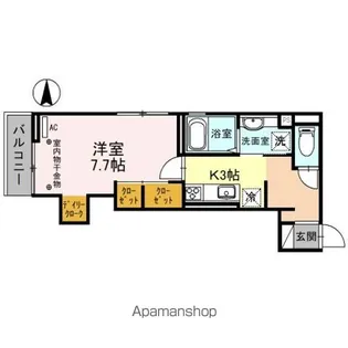グランドコート堤町【2階】の間取り