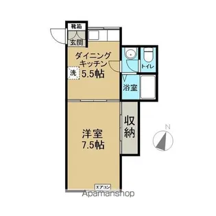 ベルシティⅡ【203号室】の間取り