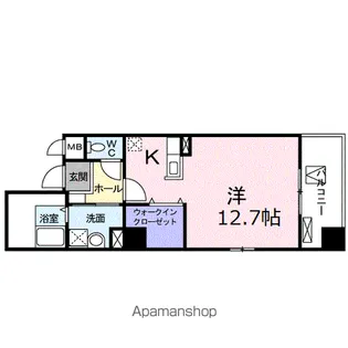 アヴニール山手【4階】の間取り