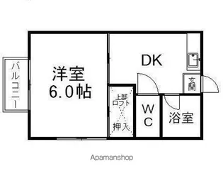 越路第1コーポナバタ【101号室】の間取り