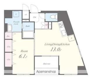 エワル【4階】の間取り