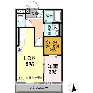 カナディアンコート平成【3階】の間取り