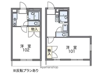 ラポルテ【104号室】の間取り