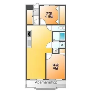 シーザーレジデンス福生【3階】の間取り